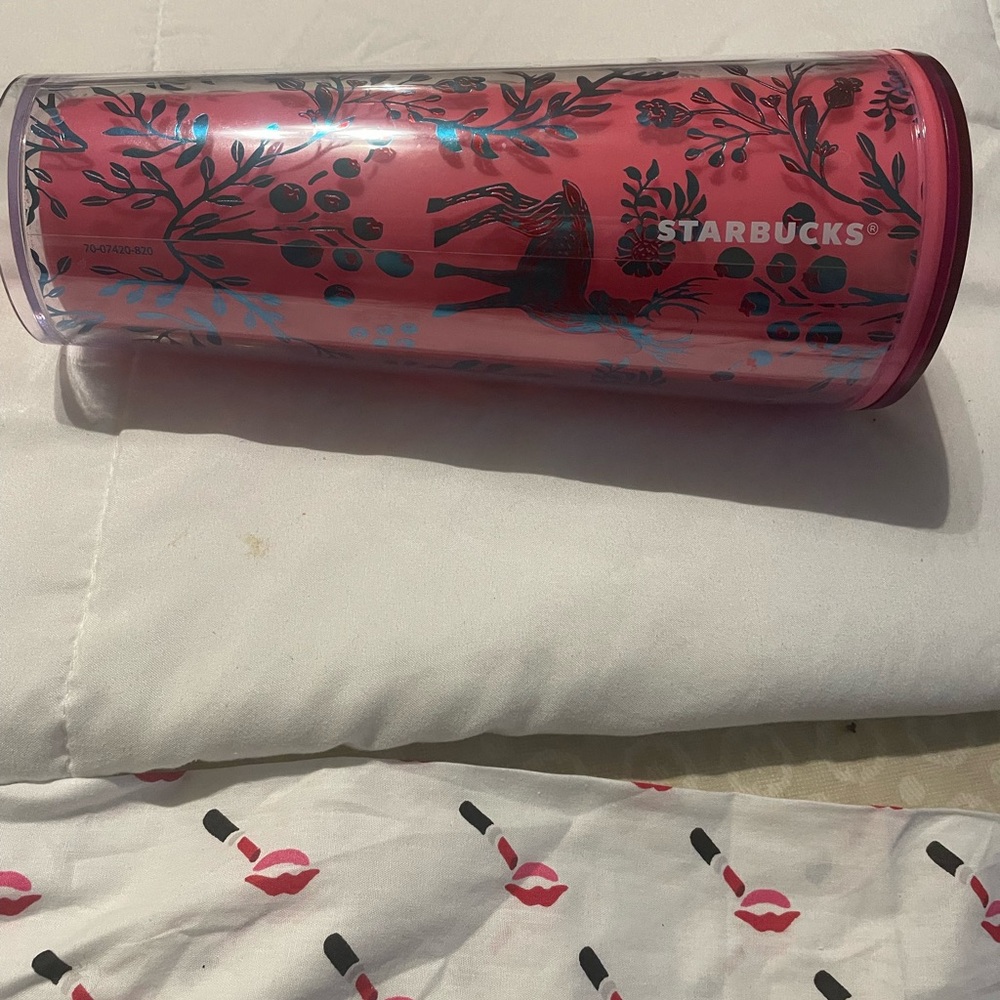 Starbucks Pink and red changing Design